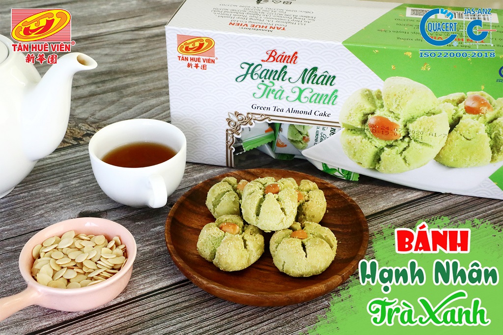 Bánh Hạnh Nhân Trà Xanh